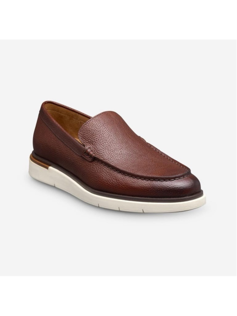 Allen Edmonds "CARSON" HYBRID Venetian Slip On Loafers 11 EEE Chili Leather